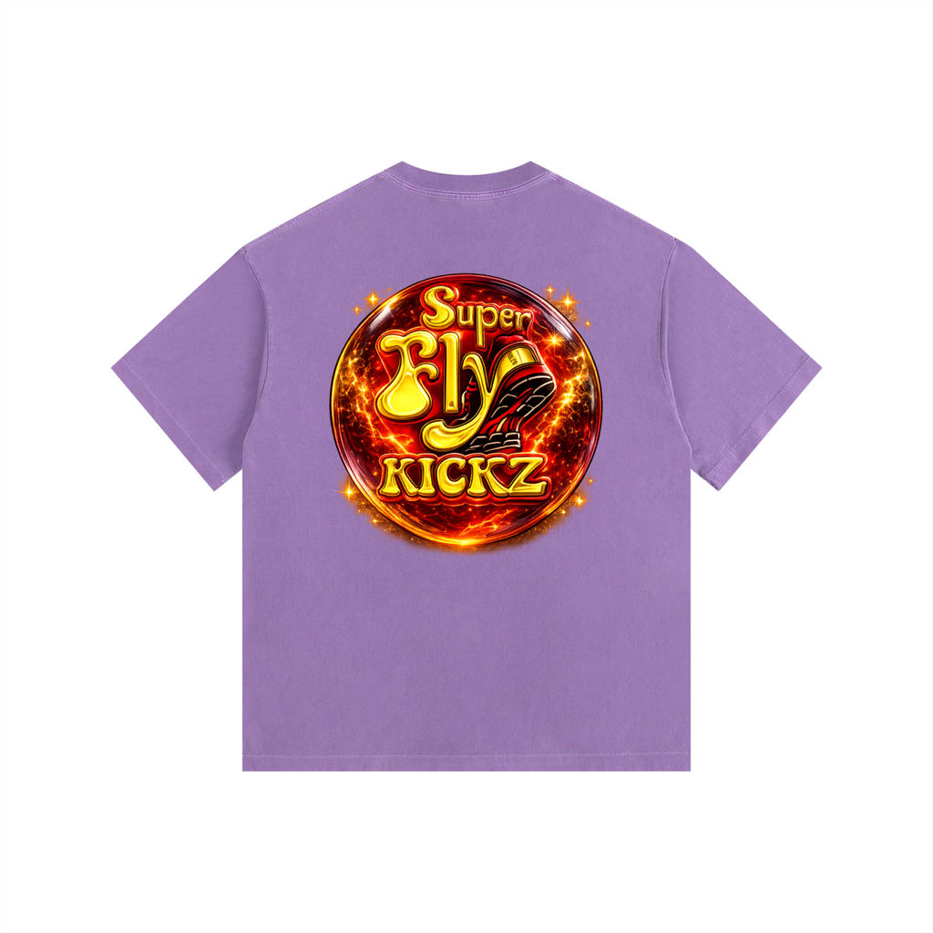 Vintage Washed Oversized Cotton T-Shirt TFW/SFK FRONT & BACK