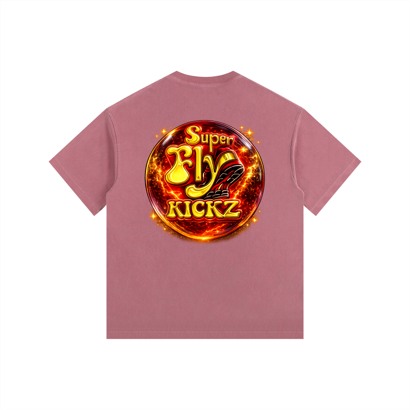 Vintage Washed Oversized Cotton T-Shirt TFW/SFK FRONT & BACK