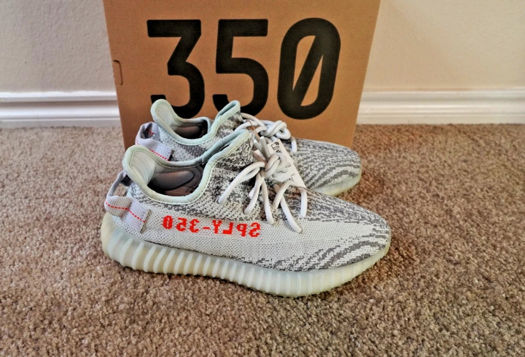 adidas Yeezy Boost 350 V2 Blue Tint B37571 NEW Men's Sizes 6 &amp; 10.5 Authentic