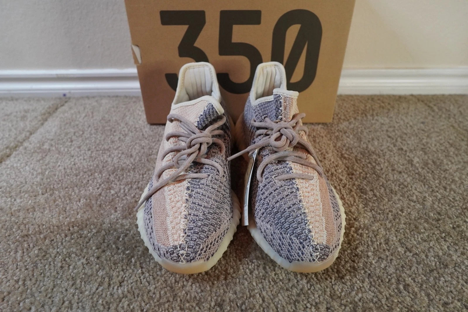 adidas Yeezy Boost 350 V2 Ash Pearl GY7658 NEW Men's Size 8 Authentic