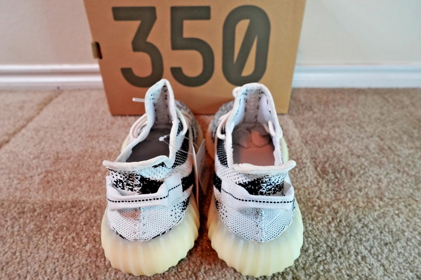 adidas Yeezy Boost 350 V2 Zebra CP9654 NEW Men's Sizes 5.5 &amp; 10.5 Authentic