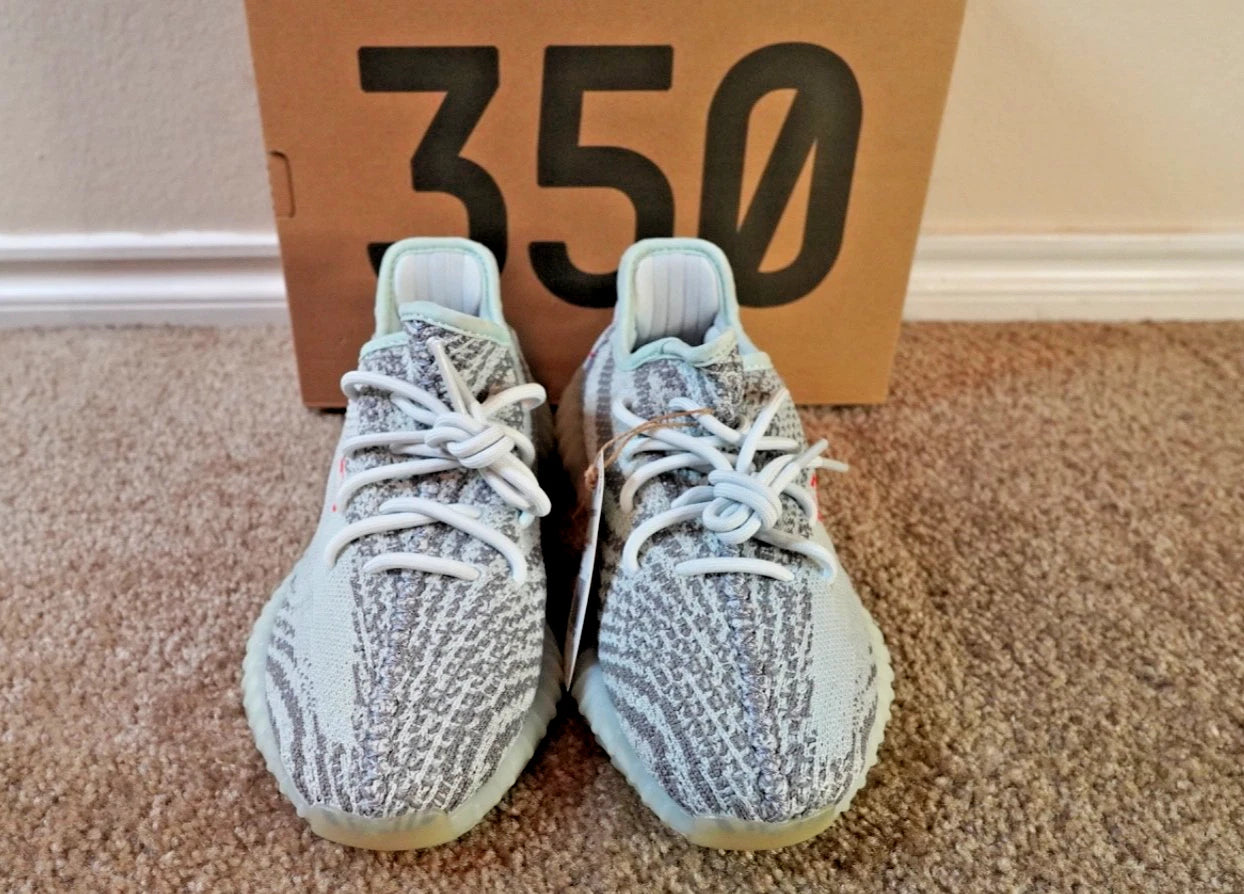 adidas Yeezy Boost 350 V2 Blue Tint B37571 NEW Men's Sizes 6 &amp; 10.5 Authentic