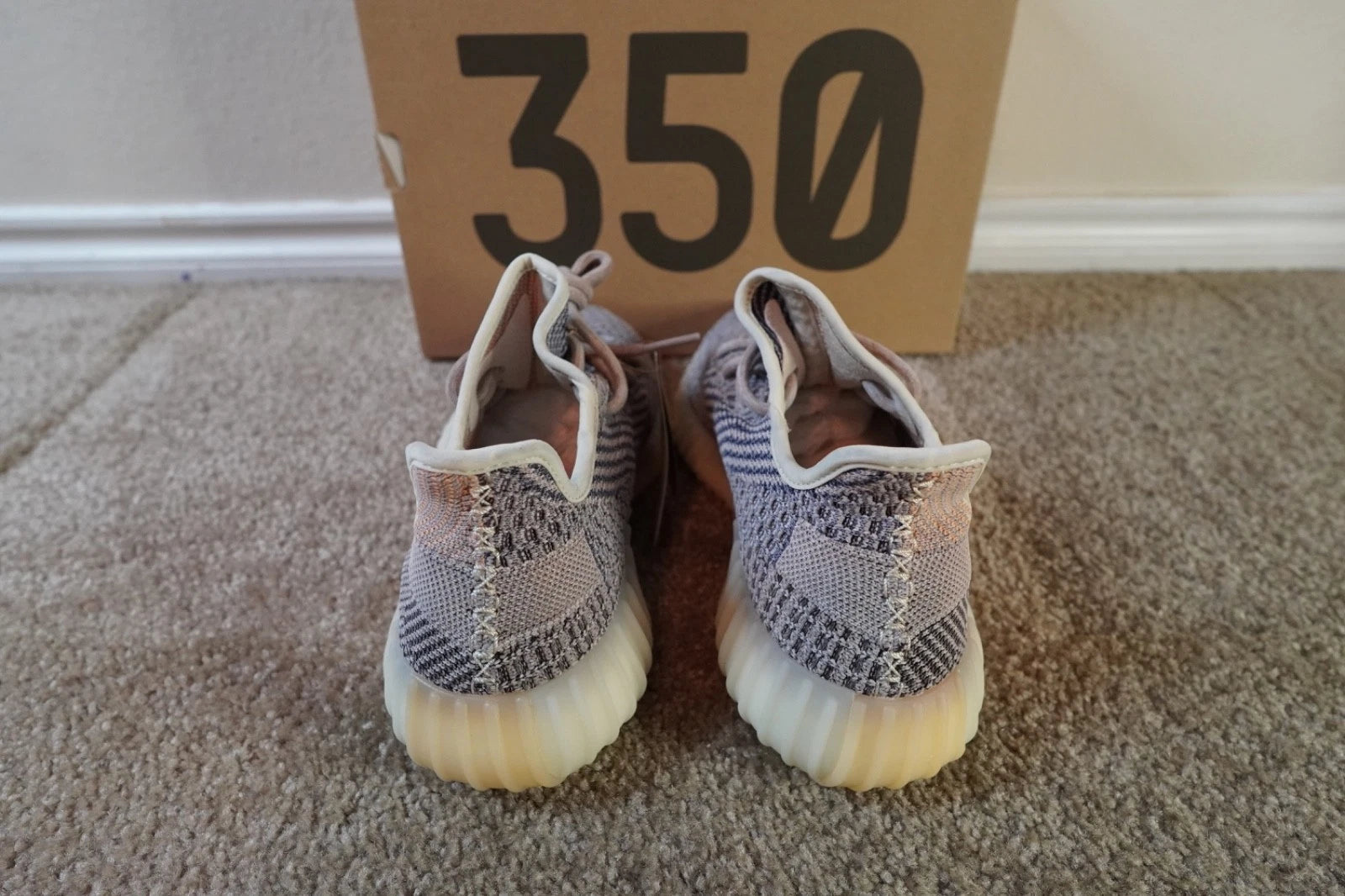 adidas Yeezy Boost 350 V2 Ash Pearl GY7658 NEW Men's Size 8 Authentic