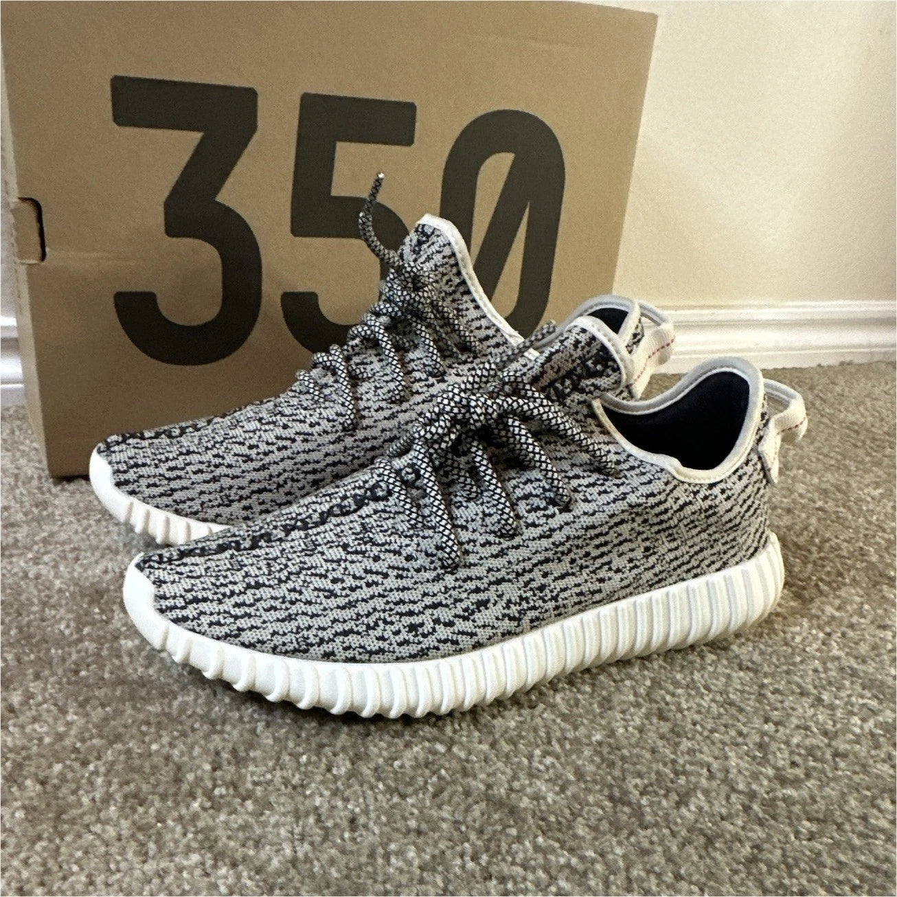 adidas Yeezy Boost 350 Turtle Dove AQ4832 NEW Men's Size 10.5 Authentic