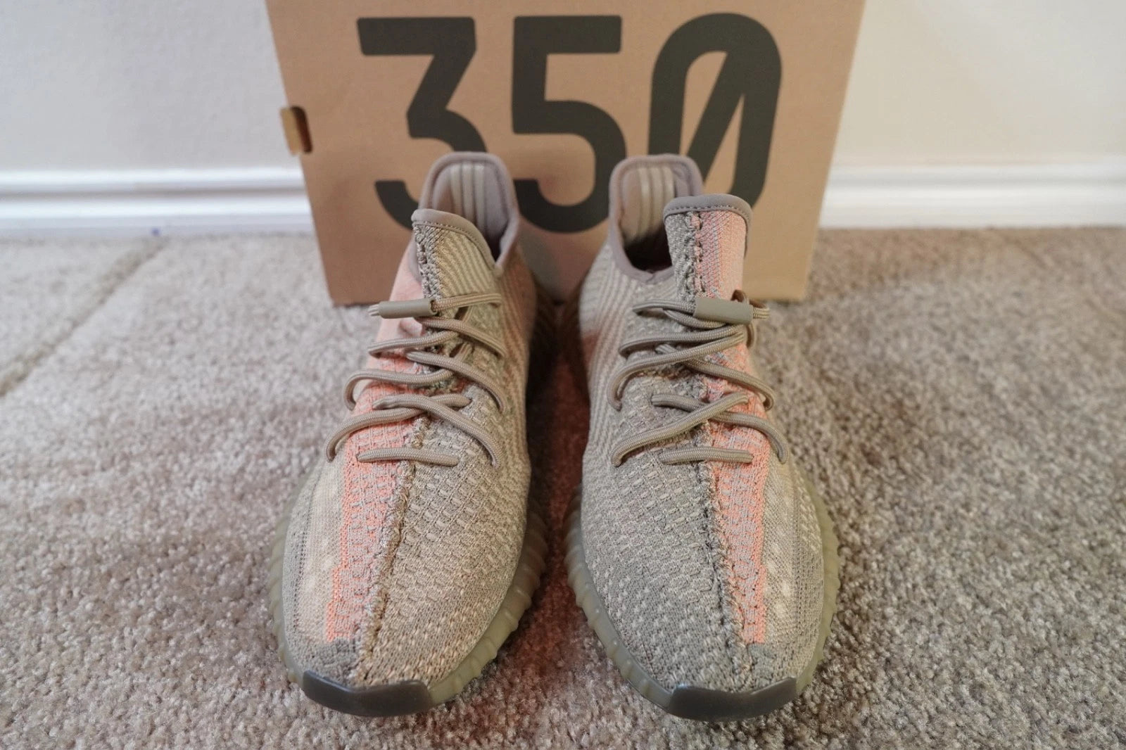 adidas Yeezy Boost 350 V2 Sand Taupe FZ5240 NEW Men's Size 10.5 Authentic