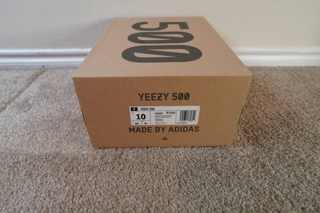 adidas Yeezy 500 Ash Grey GX3607 NEW Men's Size 10 Authentic