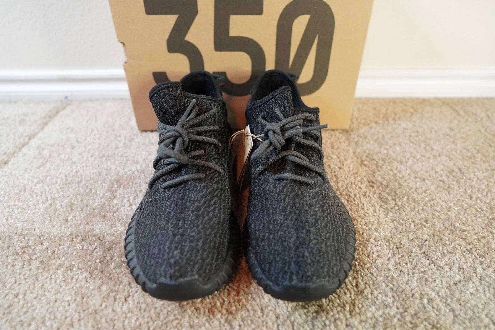 adidas Yeezy Boost 350 Pirate Black BB5350 NEW Men's Size 10.5 Authentic