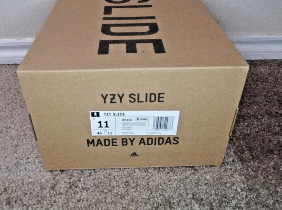 adidas Yeezy Slide Dark Onyx ID5103 SIZE 11 NEW